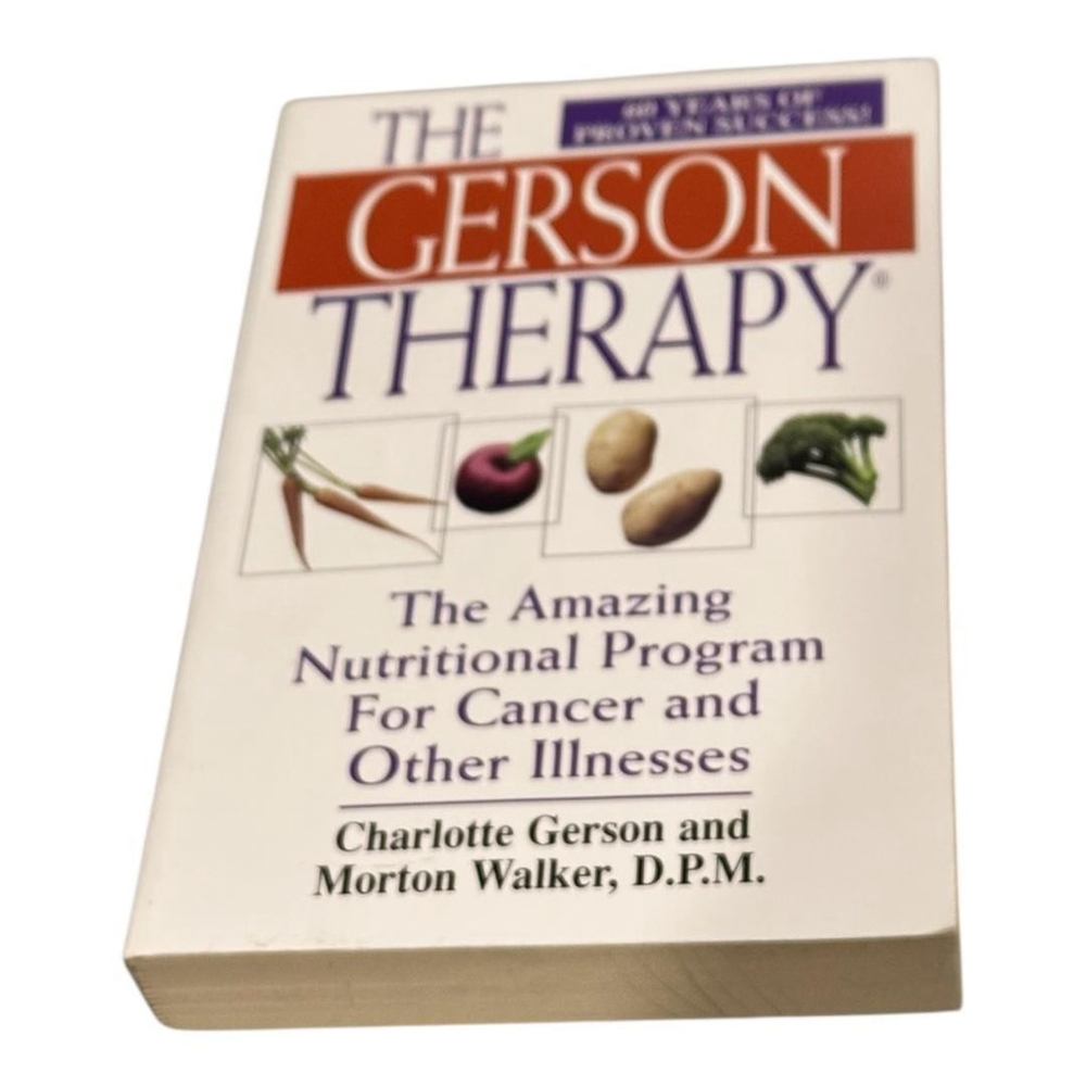 Vintage The Gerson Therapy Charlotte Gerson Morton Walker Cancer Paperback Book